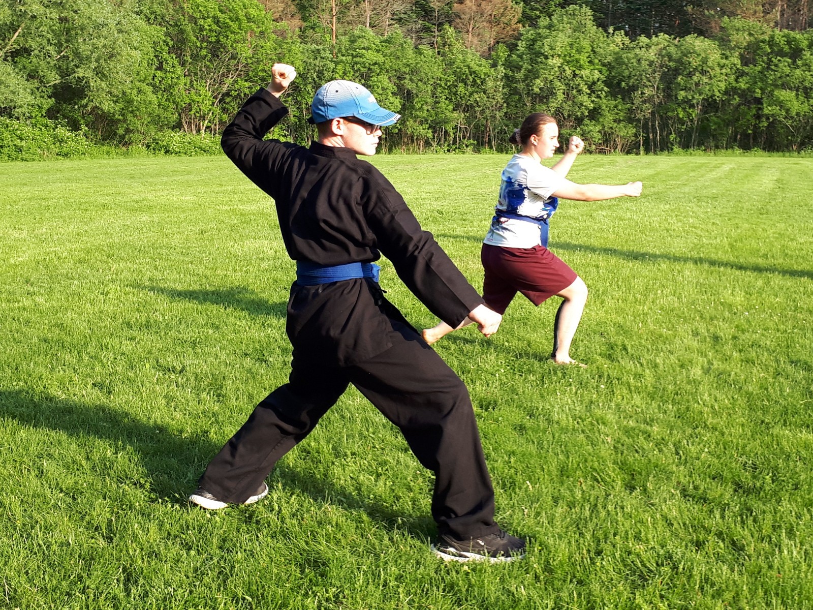 picture of students training