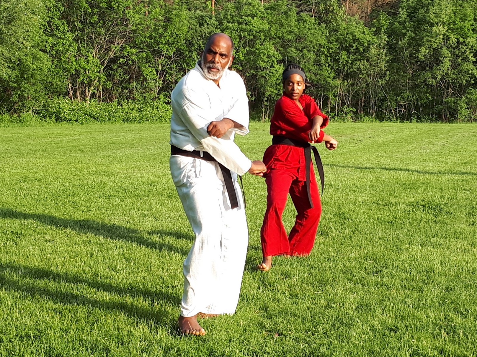 picture of students training