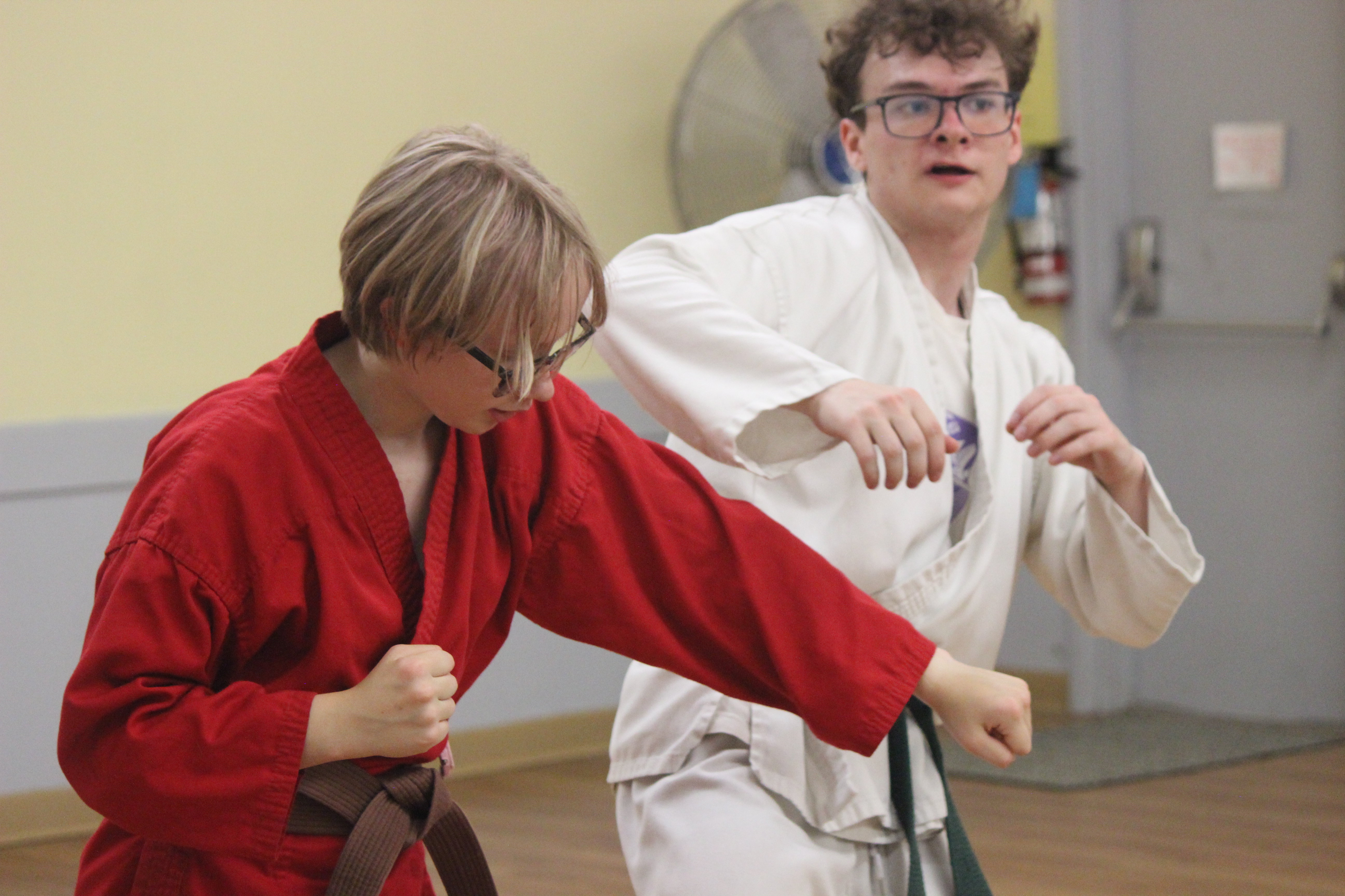 picture of students training