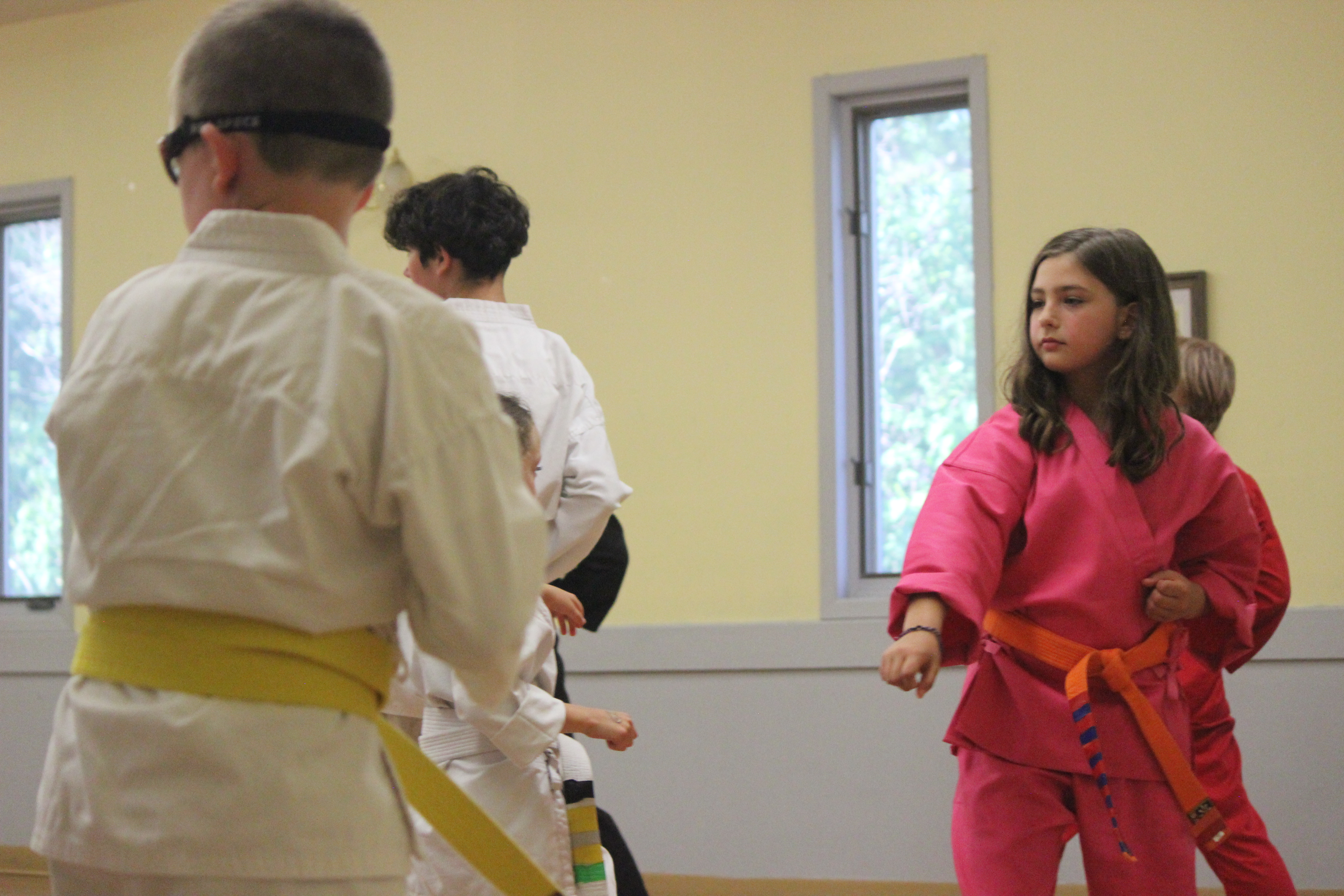 picture of students training