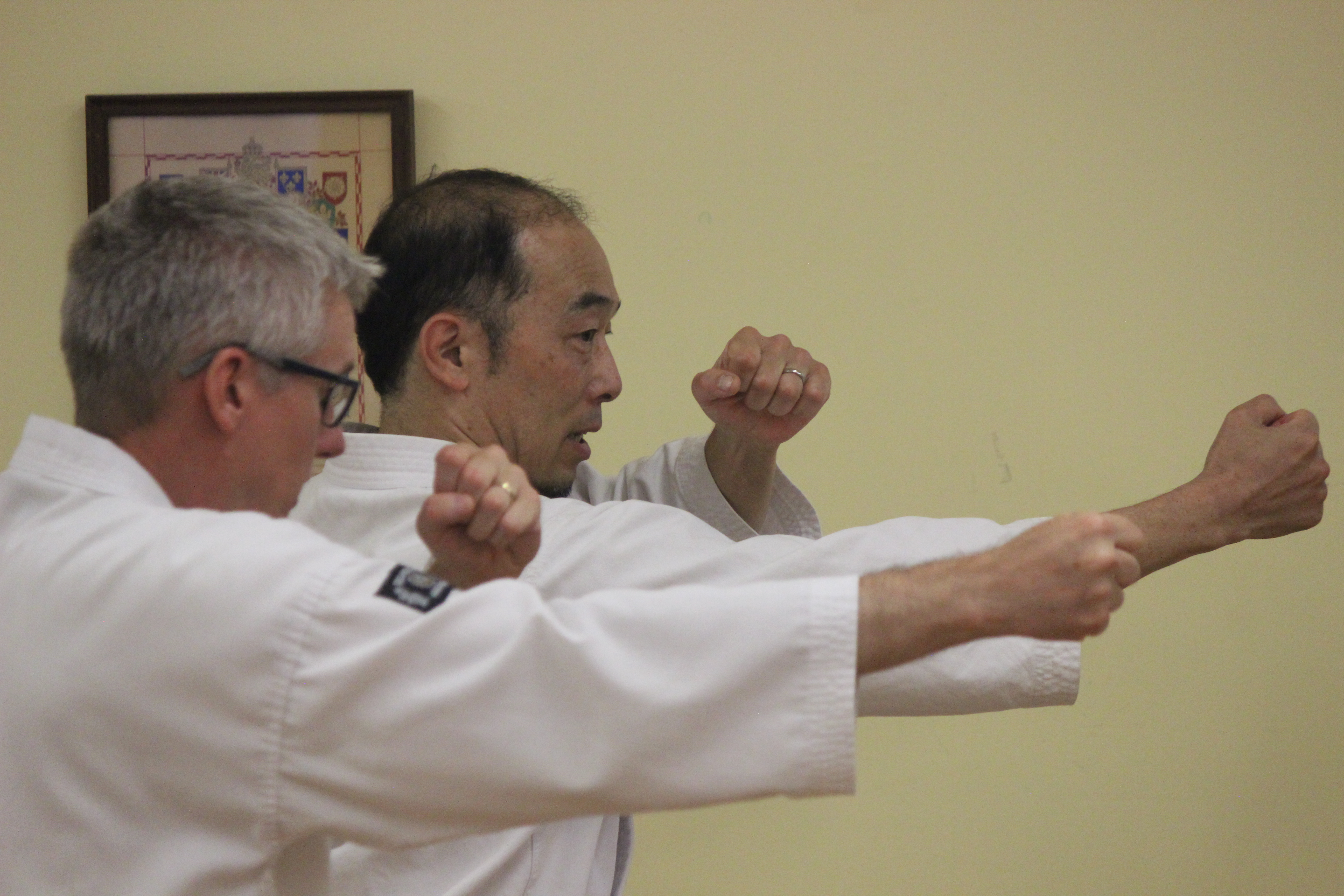 picture of students training